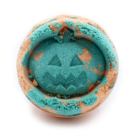 Boule de bain ronde Halloween fenouil et orange