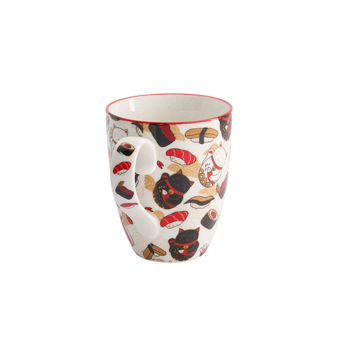 Mug / tasse chat chanceux et sushi japon