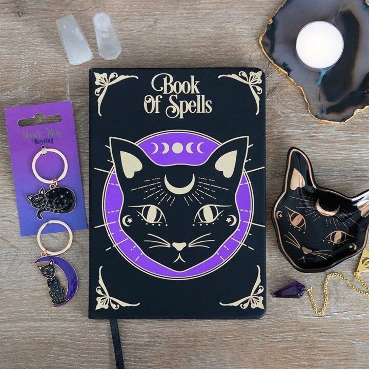 Carnet Mystic chat " Book of Spells" A5