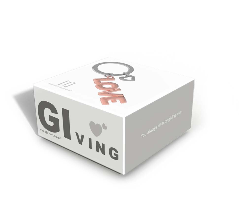 Porte clé metalmorphose fun love 3D en métal massif original