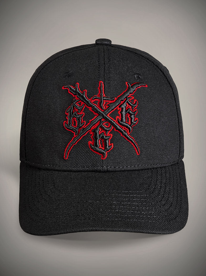 Casquette Hyraw 666 rouge et noir