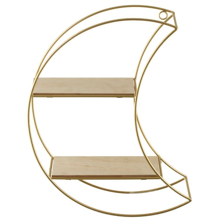 Etagère lune doré Céleste