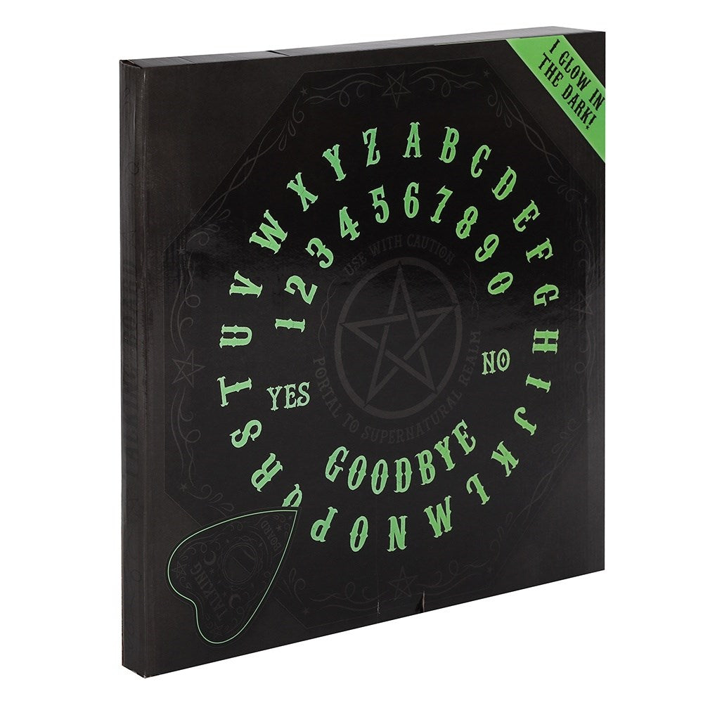 Tableau spirituel ouija octogonal brillant dans le noir gothic