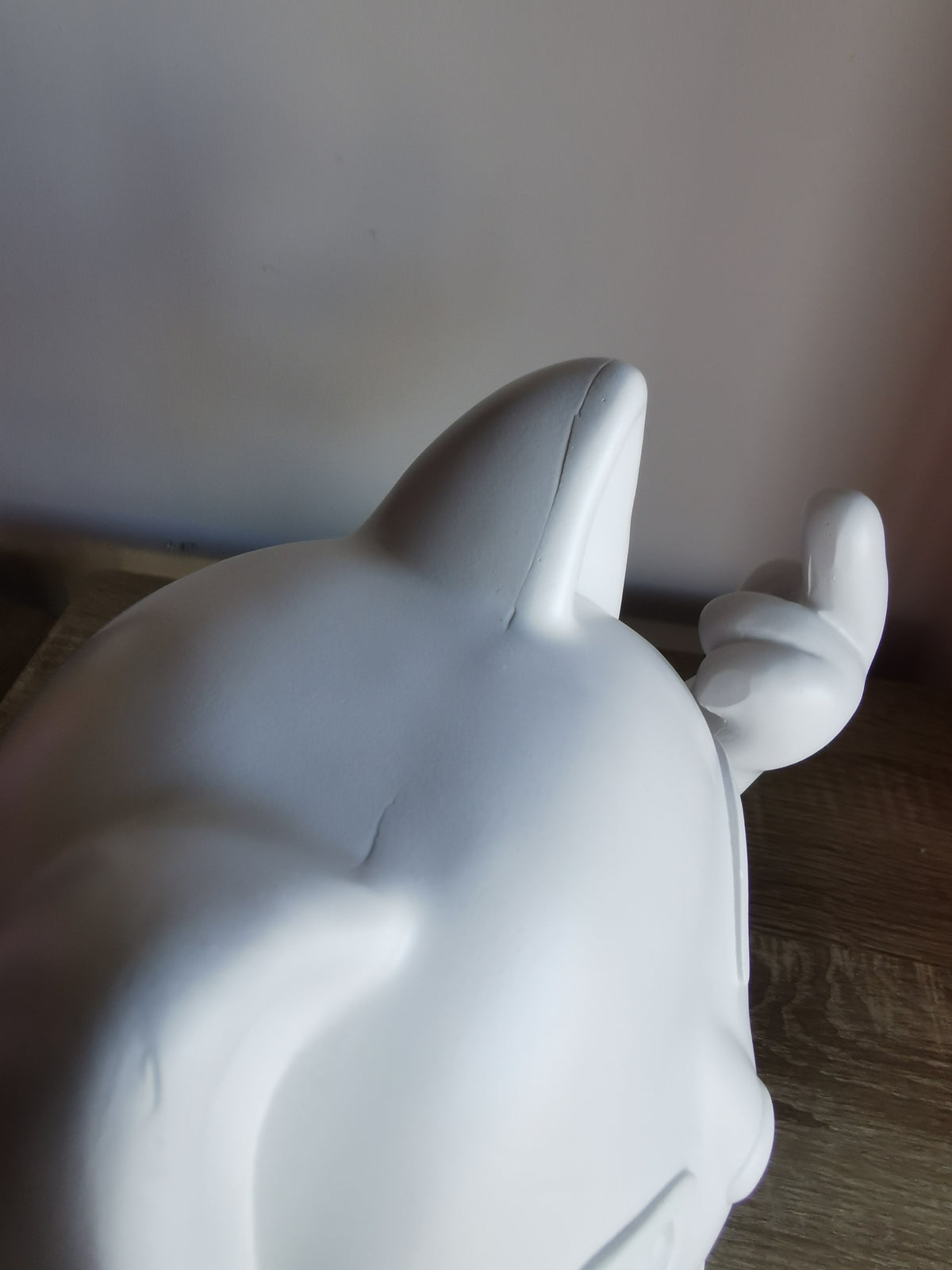 ( Défaut ) grande figurine de chat chanceux blanc maki neko fuck