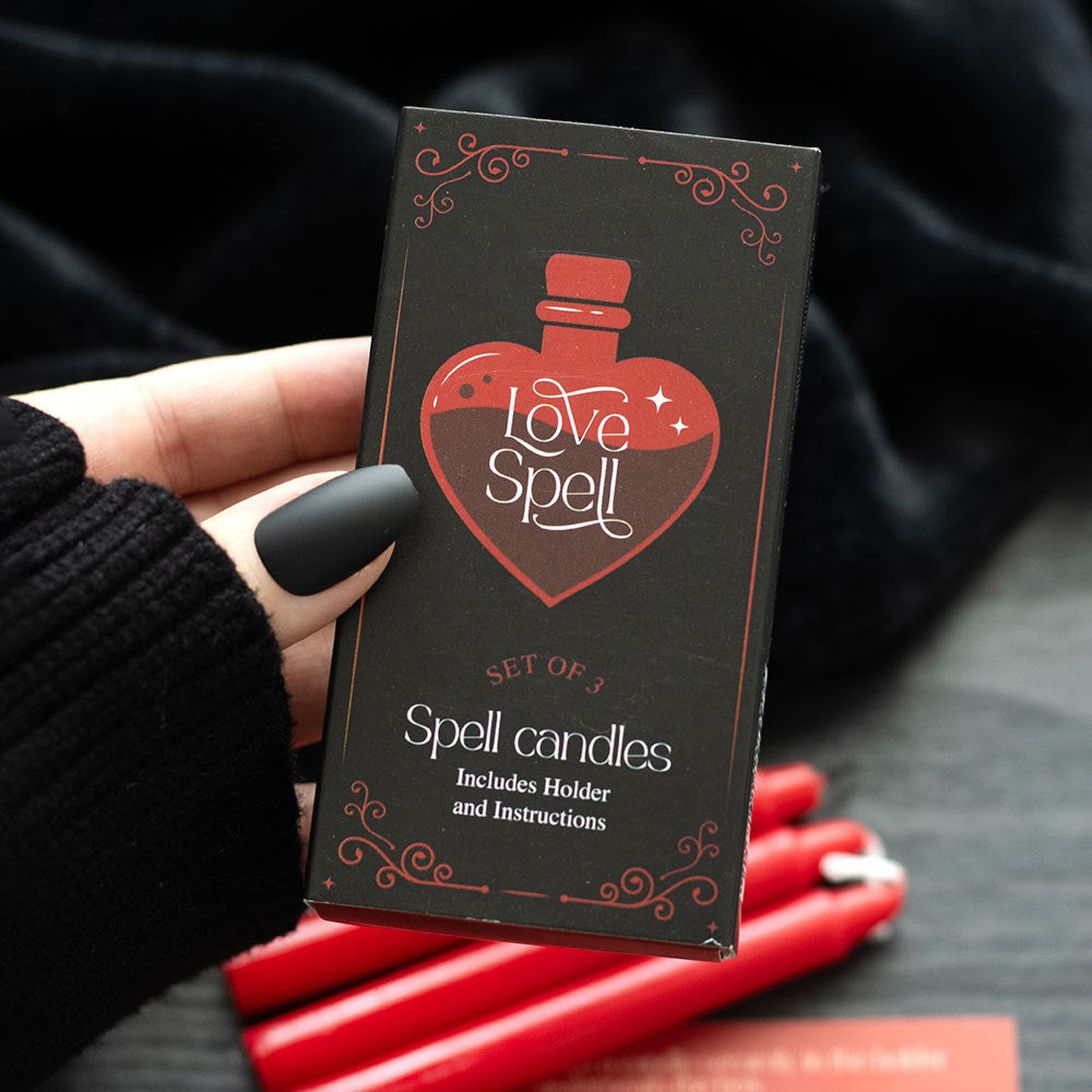 Lot de 3 bougies " Love Spell " dans une boîte