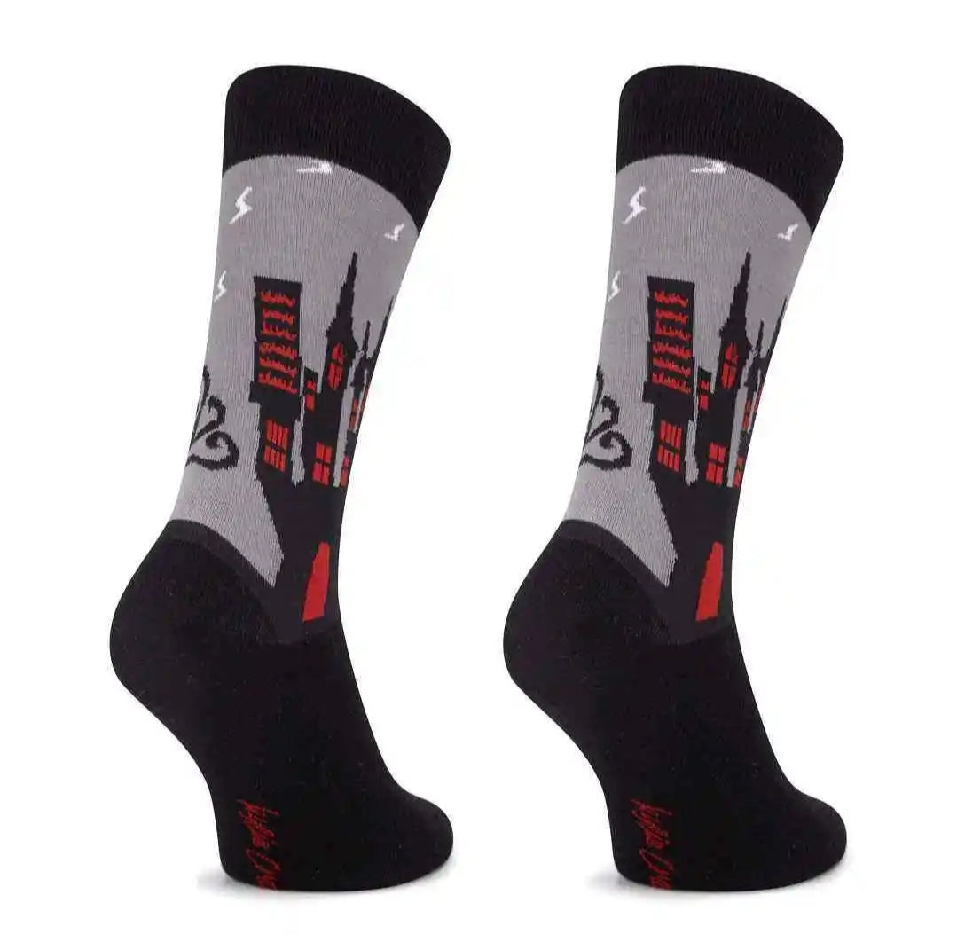 Chaussette Maison hanté gothic goth