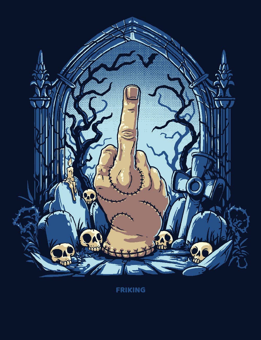 Sac / Tote bag Creepy Finger " la chose "