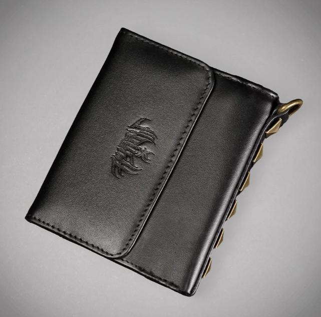Portefeuille en cuir a pic punx