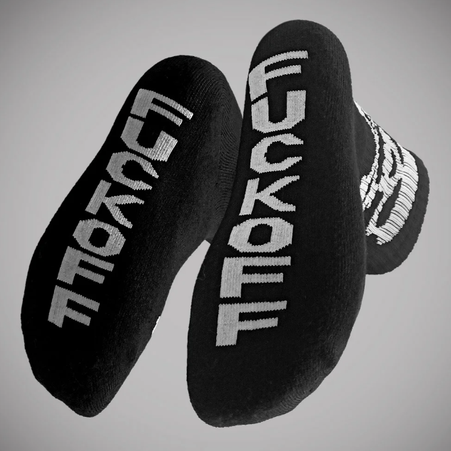 Chaussette Hyraw tête de mort fuck off