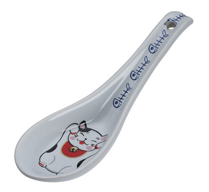 Cuillère a ramen maneko chat chanceux kawaii