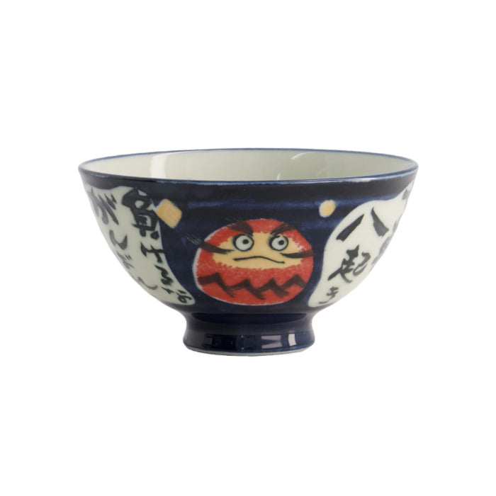 Bol bleu foncé Kawaii Daruma