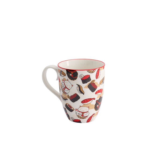 Mug  / tasse chat chanceux et sushi japon