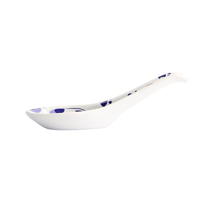 Cuillère a ramen maneko chat bleu kawaii