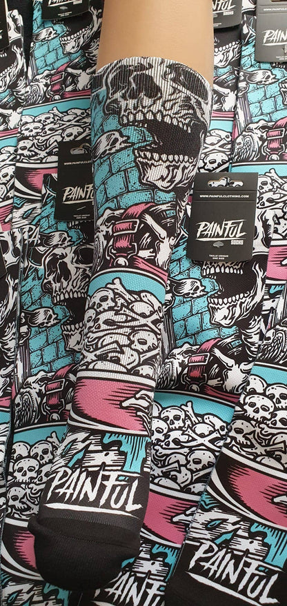 Chaussettes Painful Flakes skull