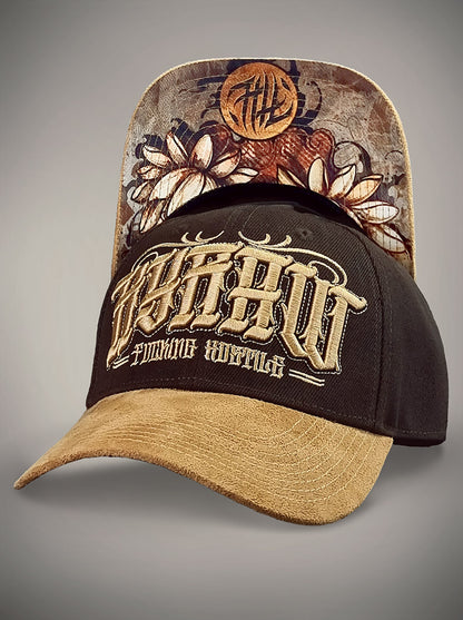 Casquette SWAMP marron a fleur