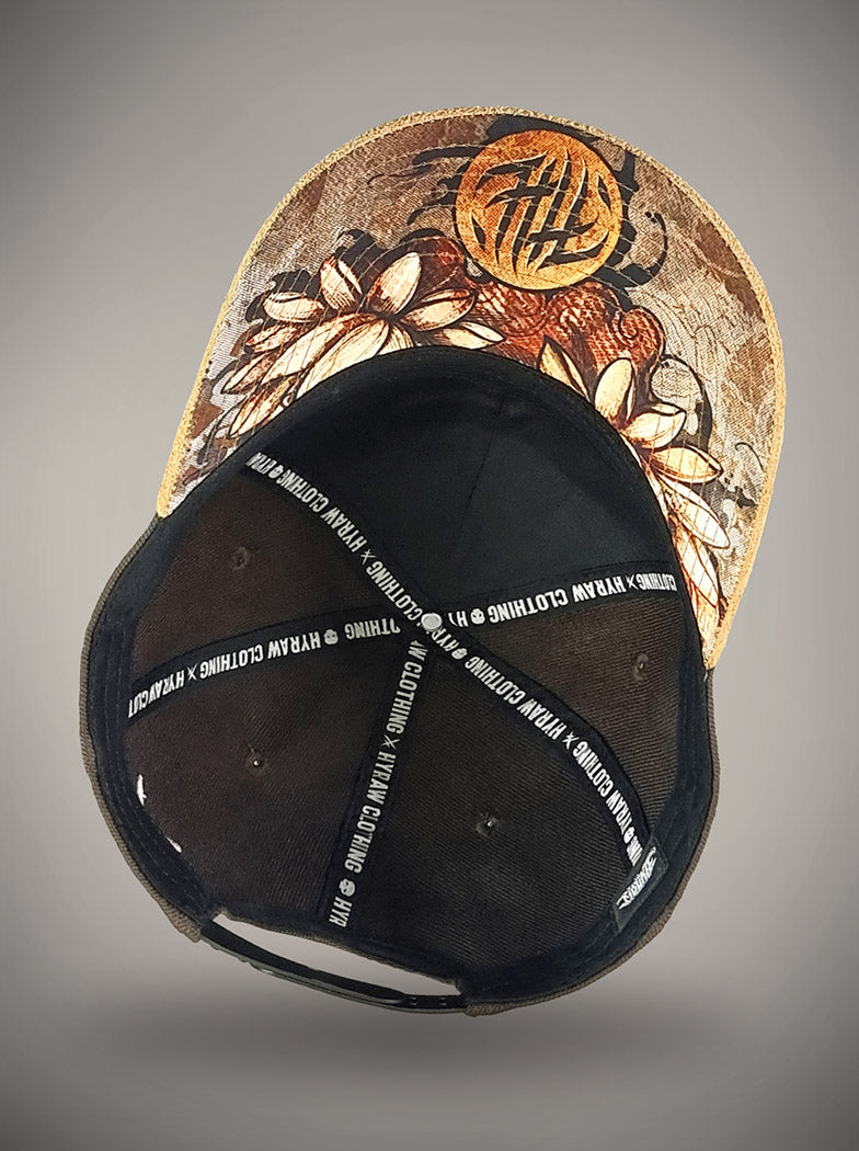 Casquette SWAMP marron a fleur