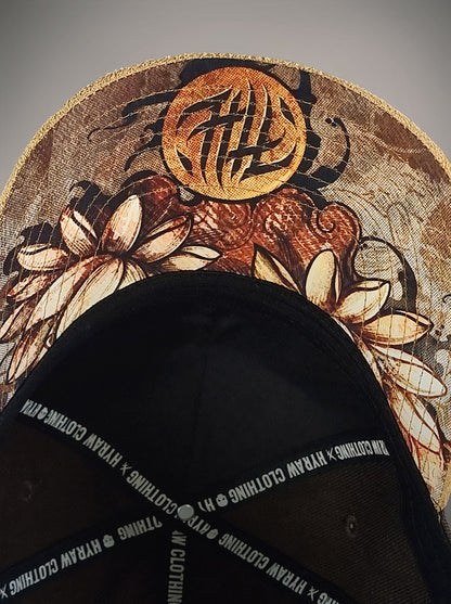 Casquette SWAMP marron a fleur