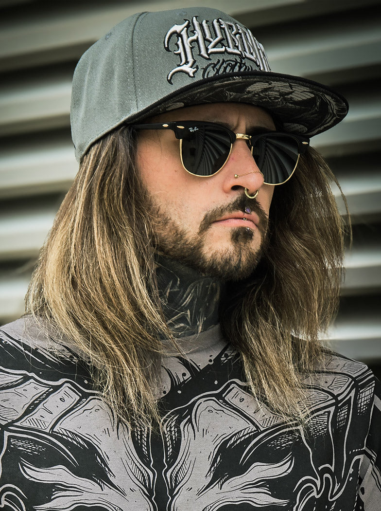 Casquette Snapback CHIROPTERA chauve souris grise