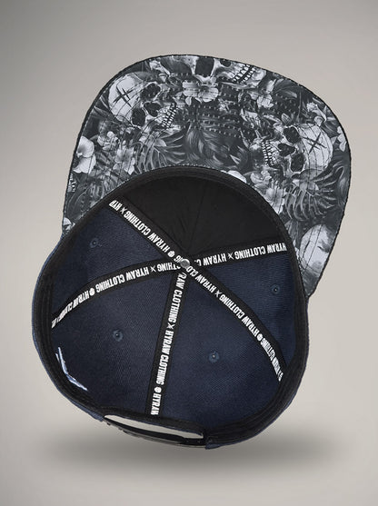 Casquette Snapback blue lagoon skull