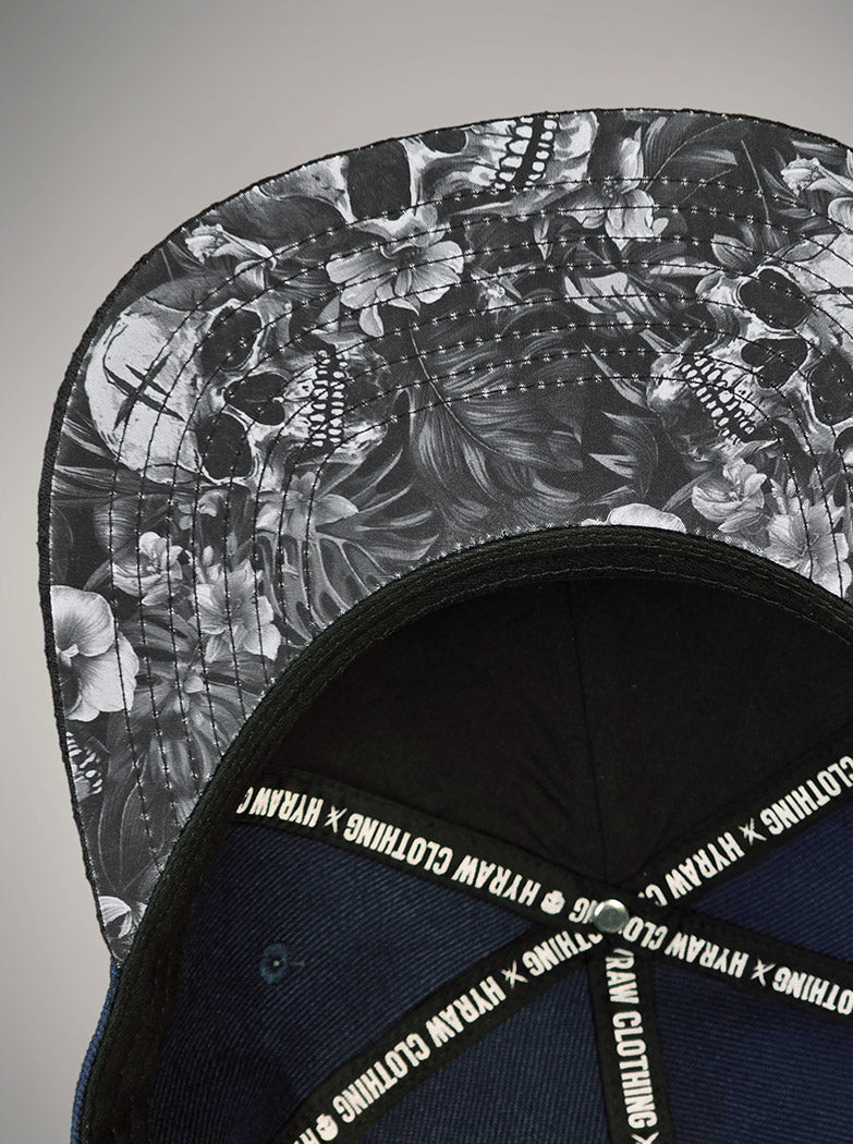 Casquette Snapback blue lagoon skull