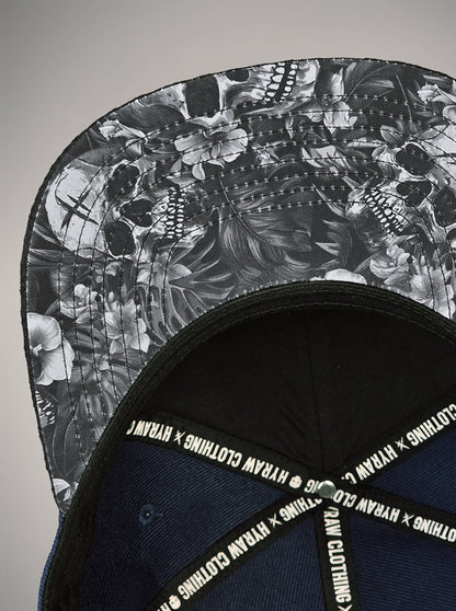 Casquette Snapback blue lagoon skull