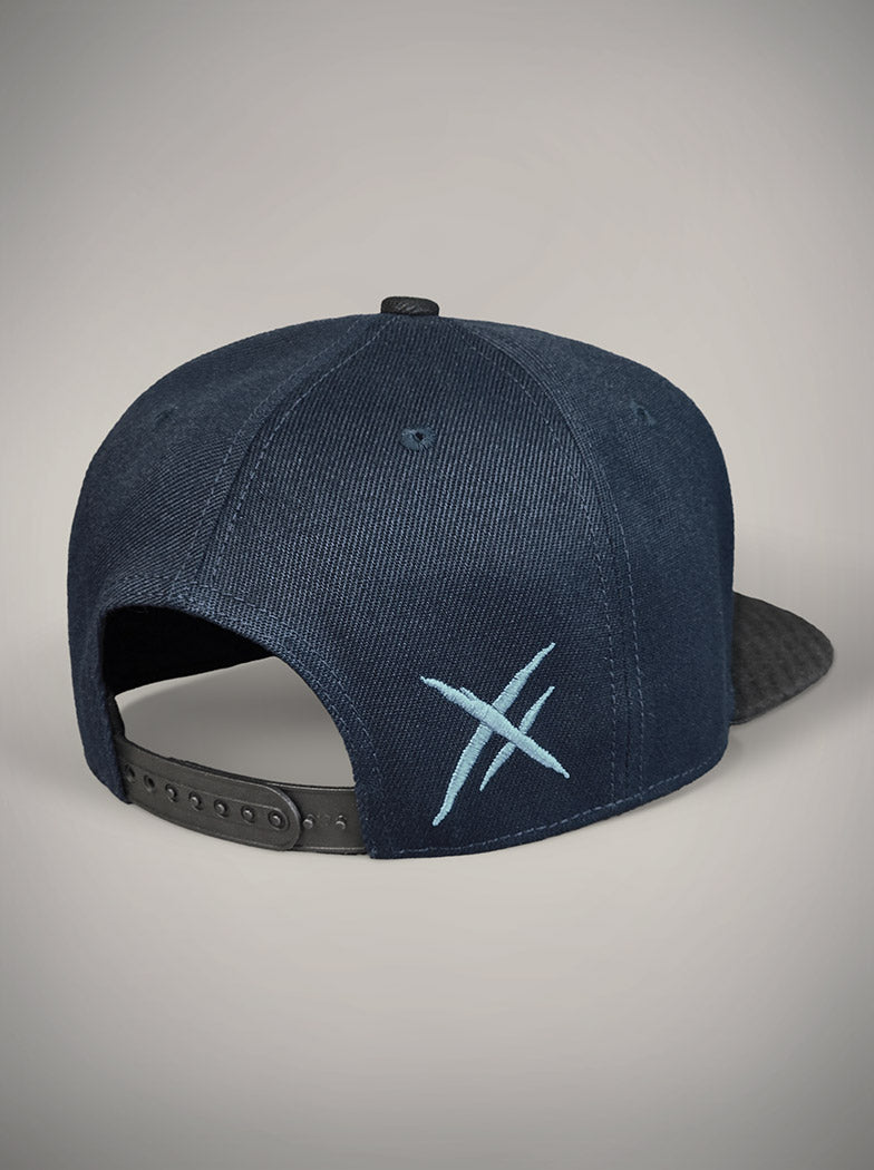 Casquette Snapback blue lagoon skull