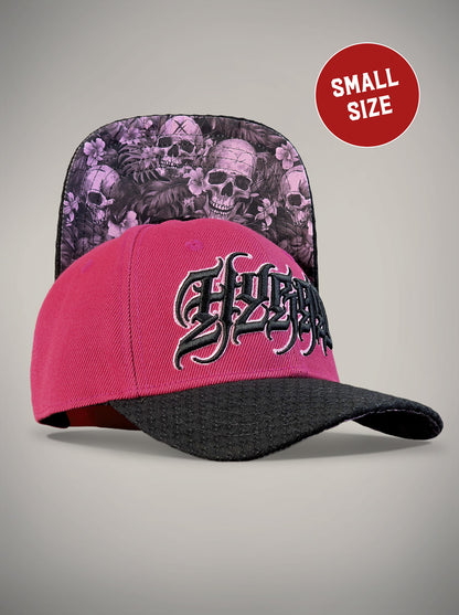 Casquette pink lagoon tête de mort rose