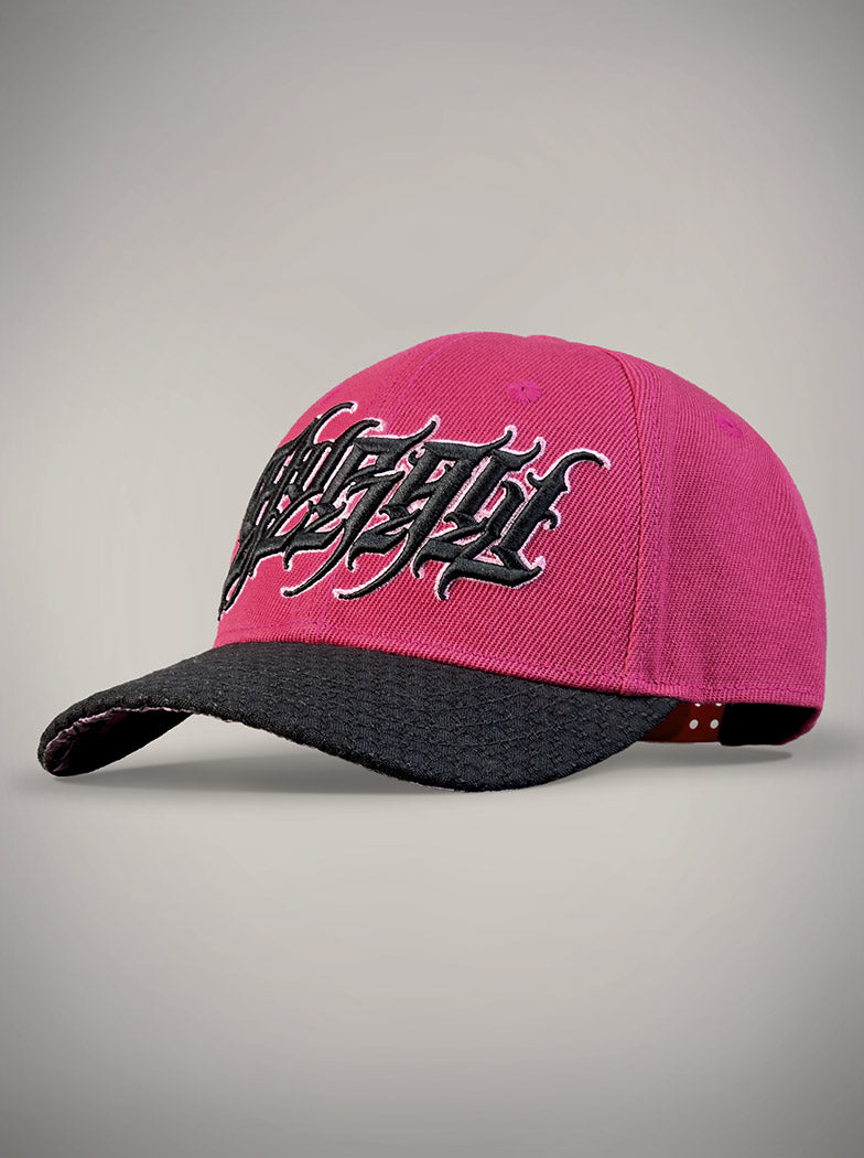 Casquette pink lagoon tête de mort rose