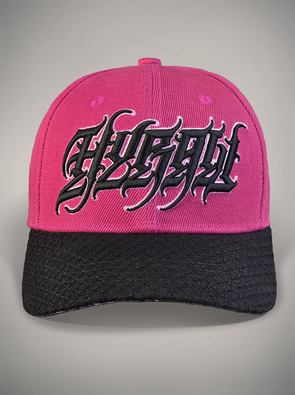 Casquette pink lagoon tête de mort rose