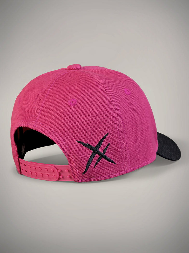 Casquette pink lagoon tête de mort rose