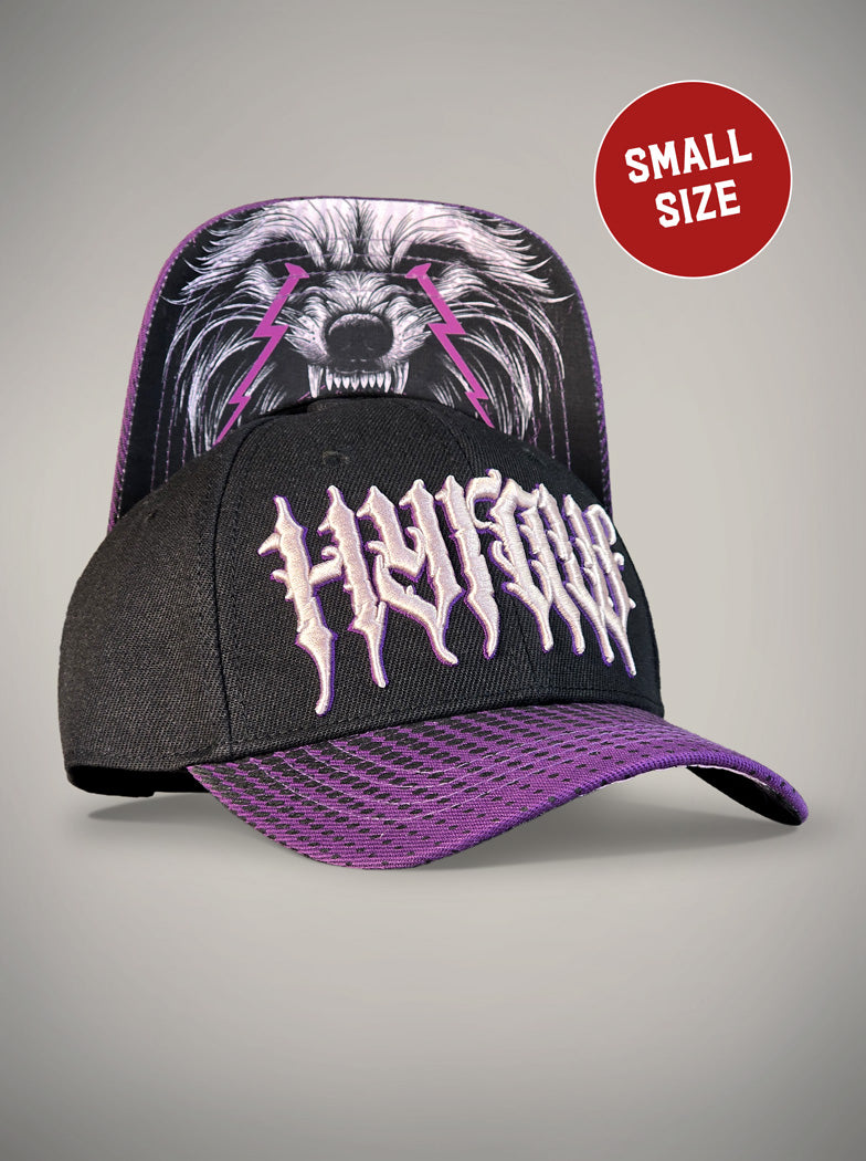 Casquette petite taille Raccoon violette et noir