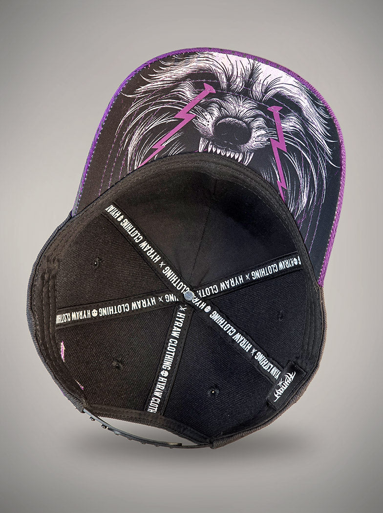Casquette petite taille Raccoon violette et noir