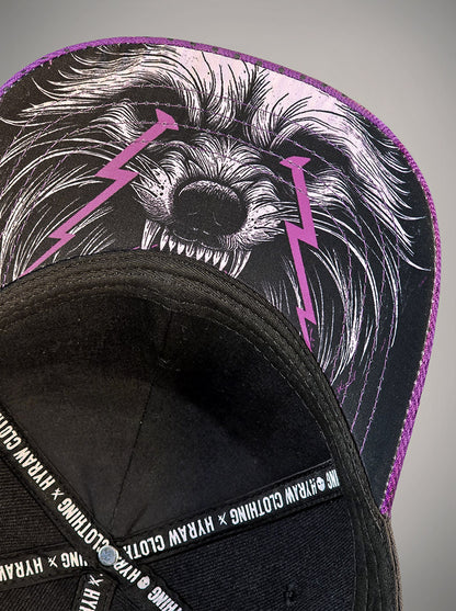 Casquette petite taille Raccoon violette et noir