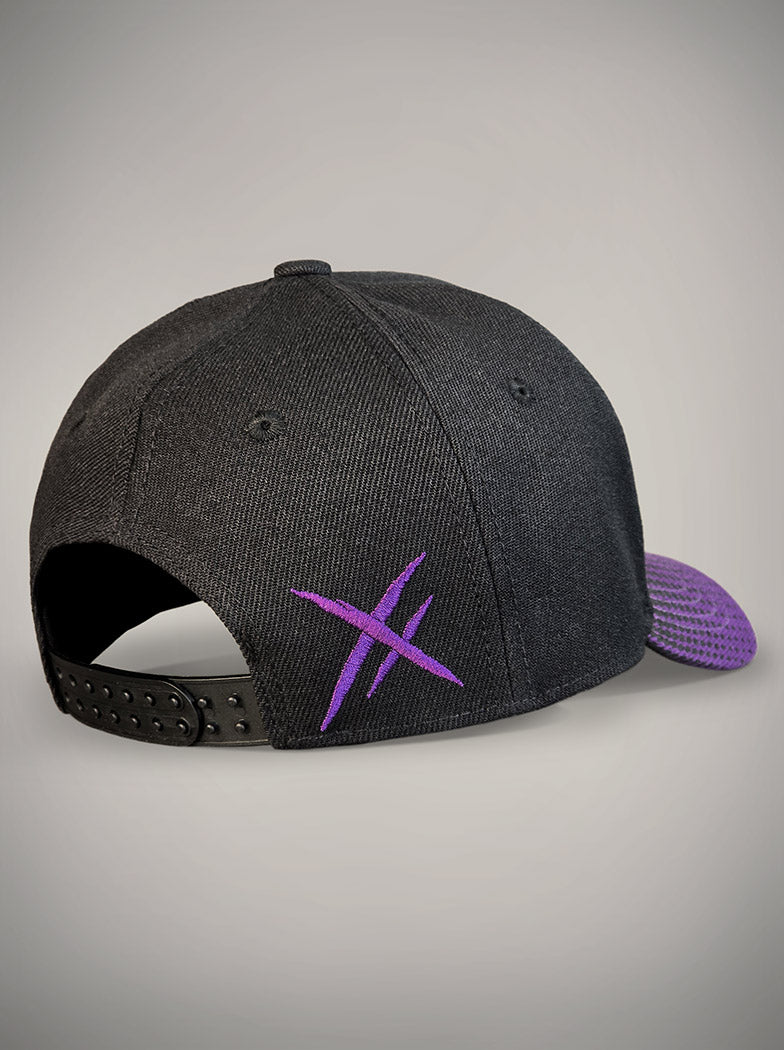 Casquette petite taille Raccoon violette et noir