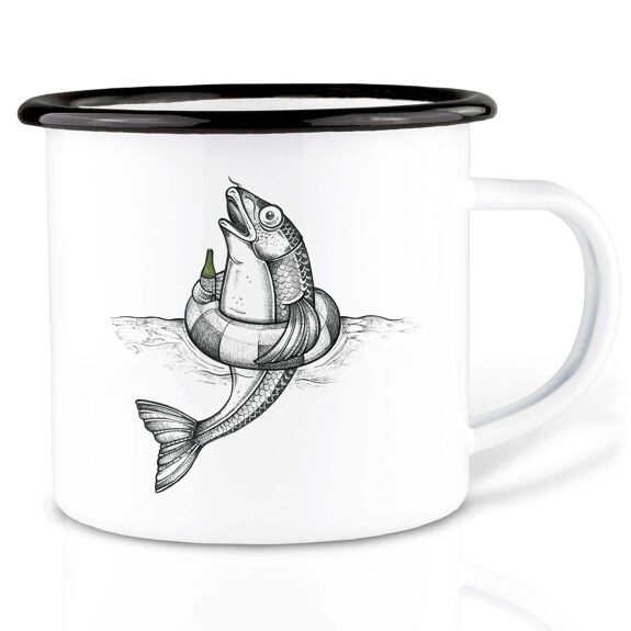 Mug émaillé - Bernd le poisson - 300ml