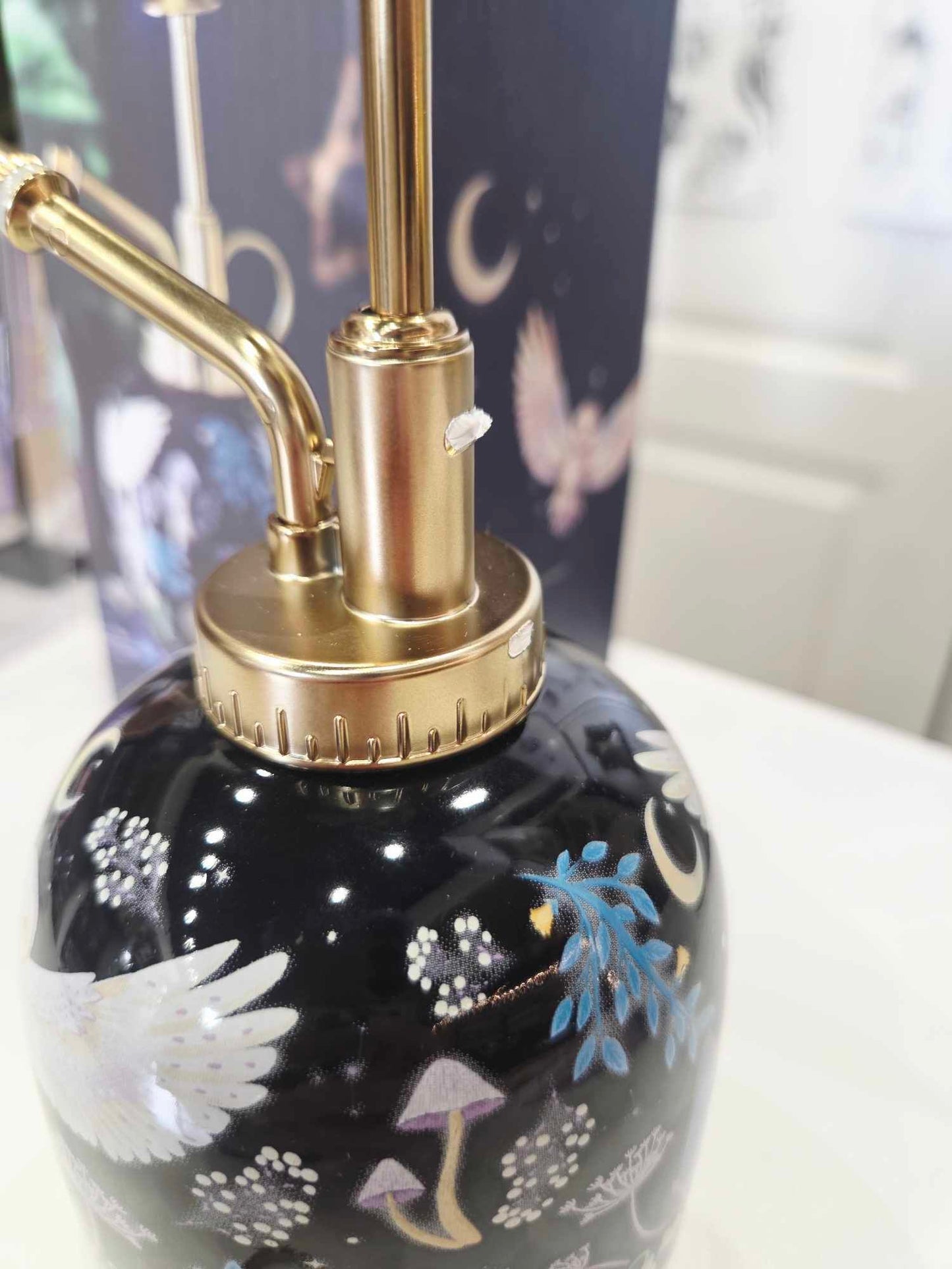 Mini aroisoir décoratif avec chouette style harry potter