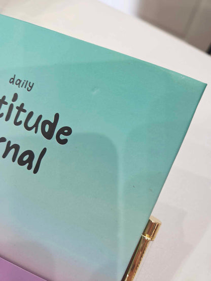 Défaut Carnet journal de gratitude multicolore avec stylo en améthyste