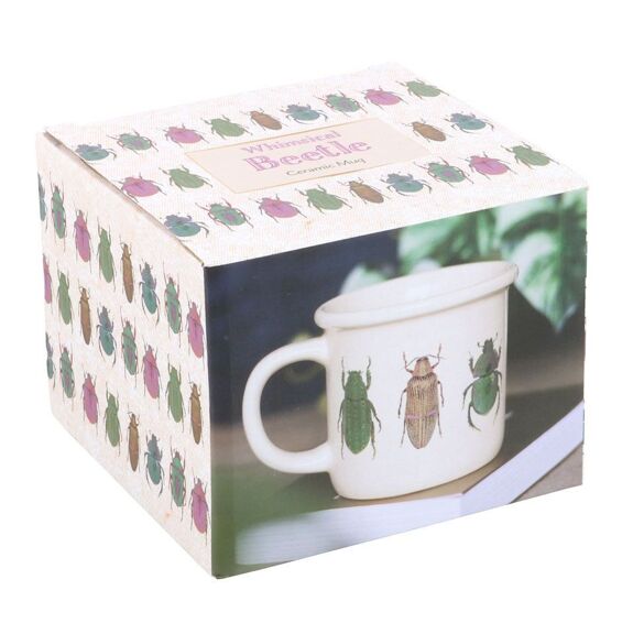 Tasse / mug blanche a insecte