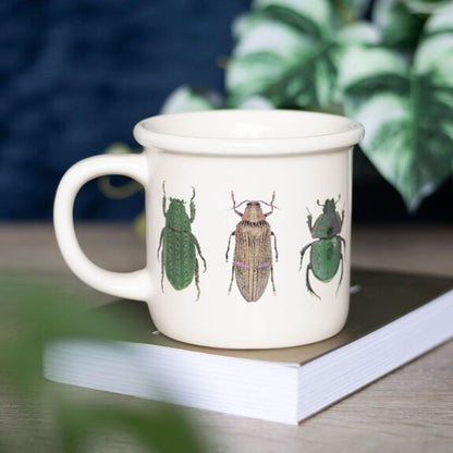 Tasse / mug blanche a insecte