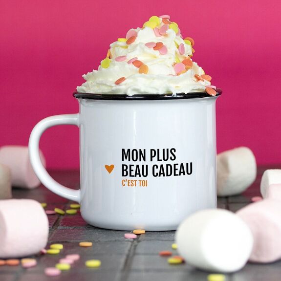 Tasse / mug message  " Mon plus beau cadeau c'est toi "