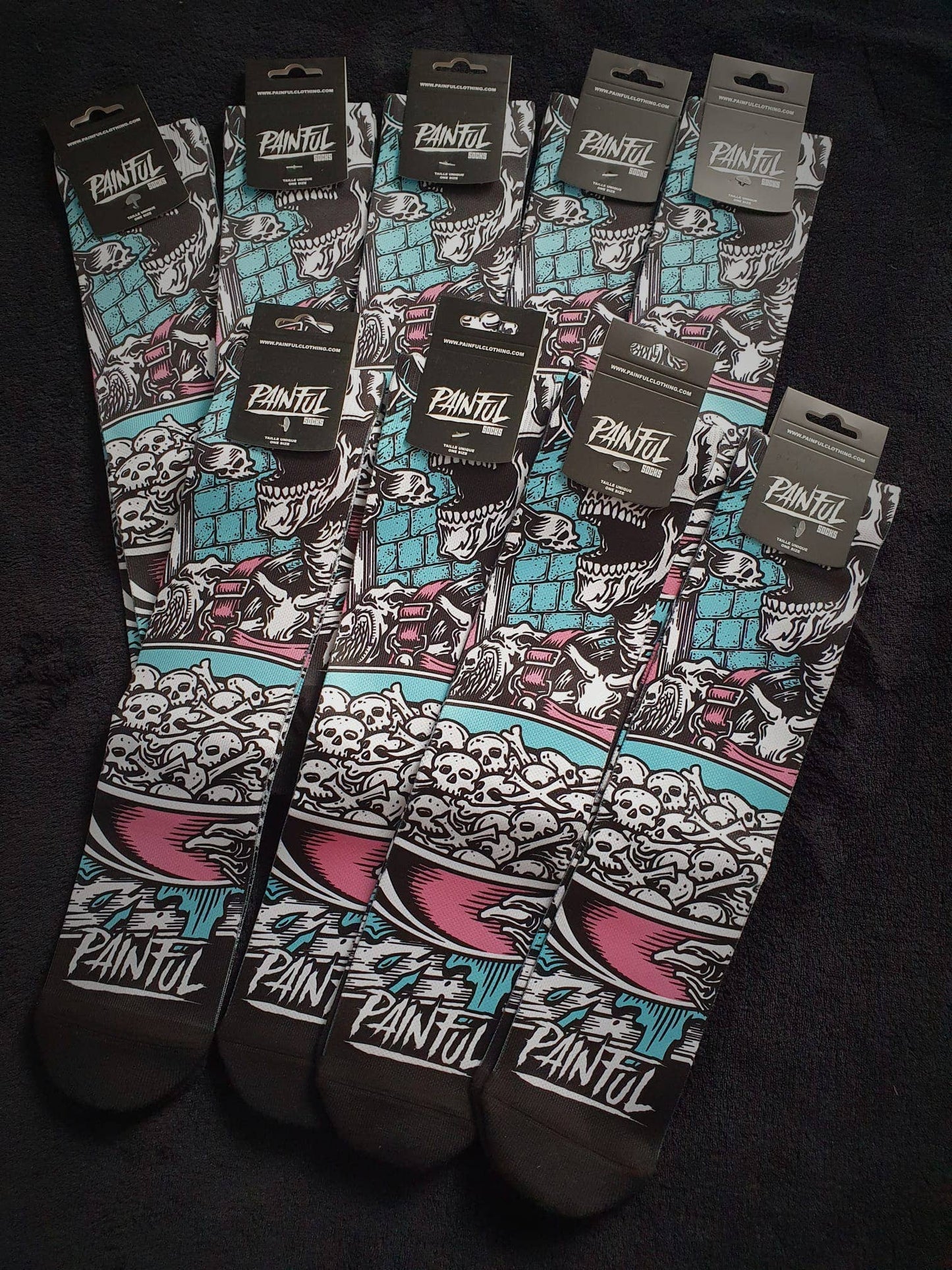 Chaussettes Painful Flakes skull