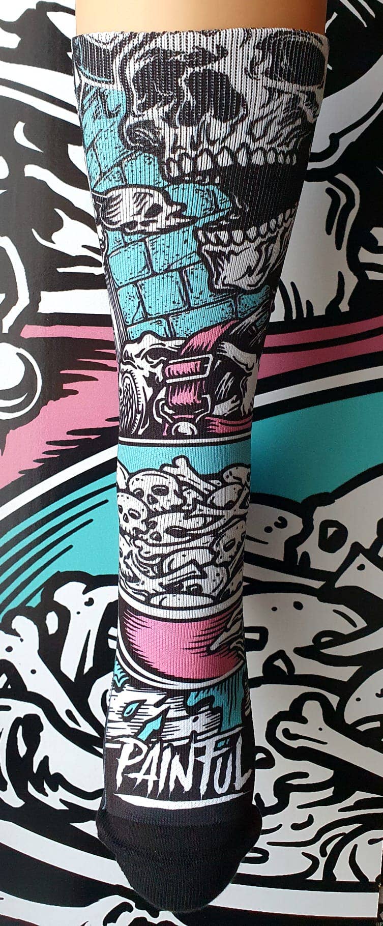 Chaussettes Painful Flakes skull