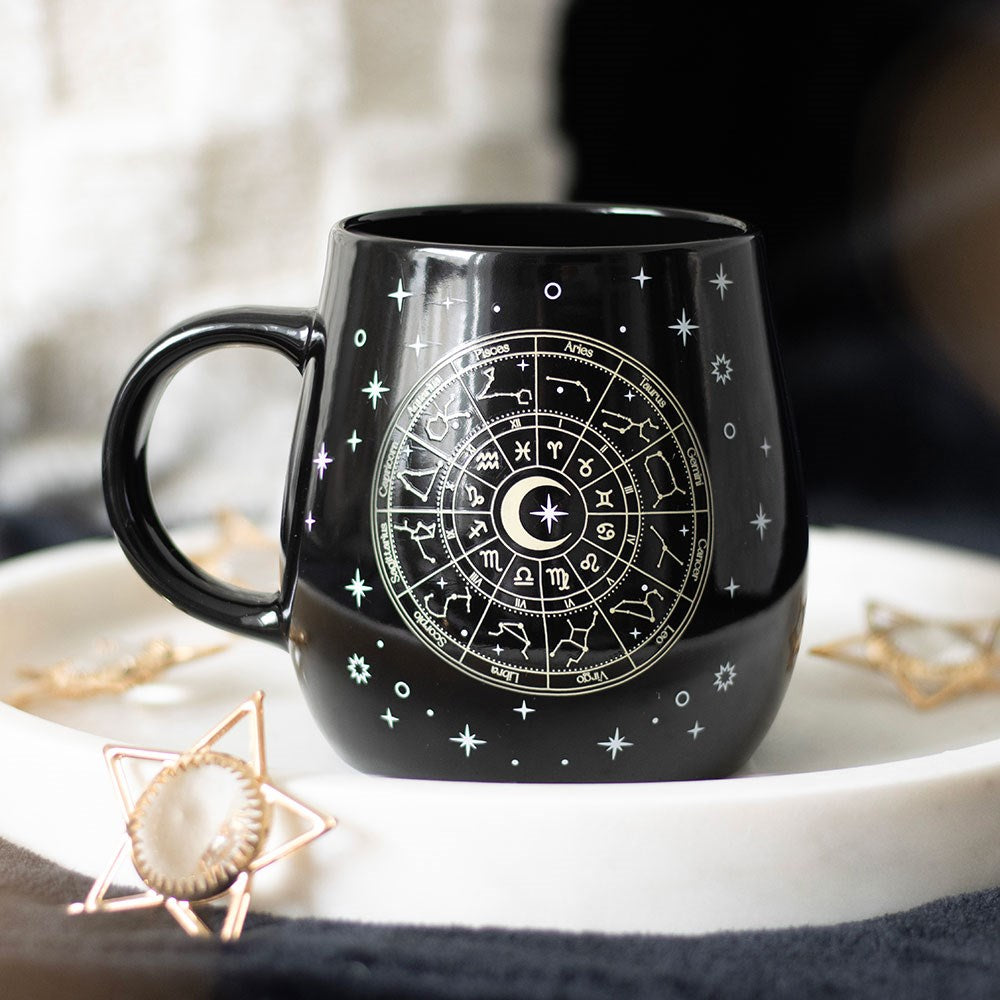 Tasse de changement de chaleur de roue d'astrologie