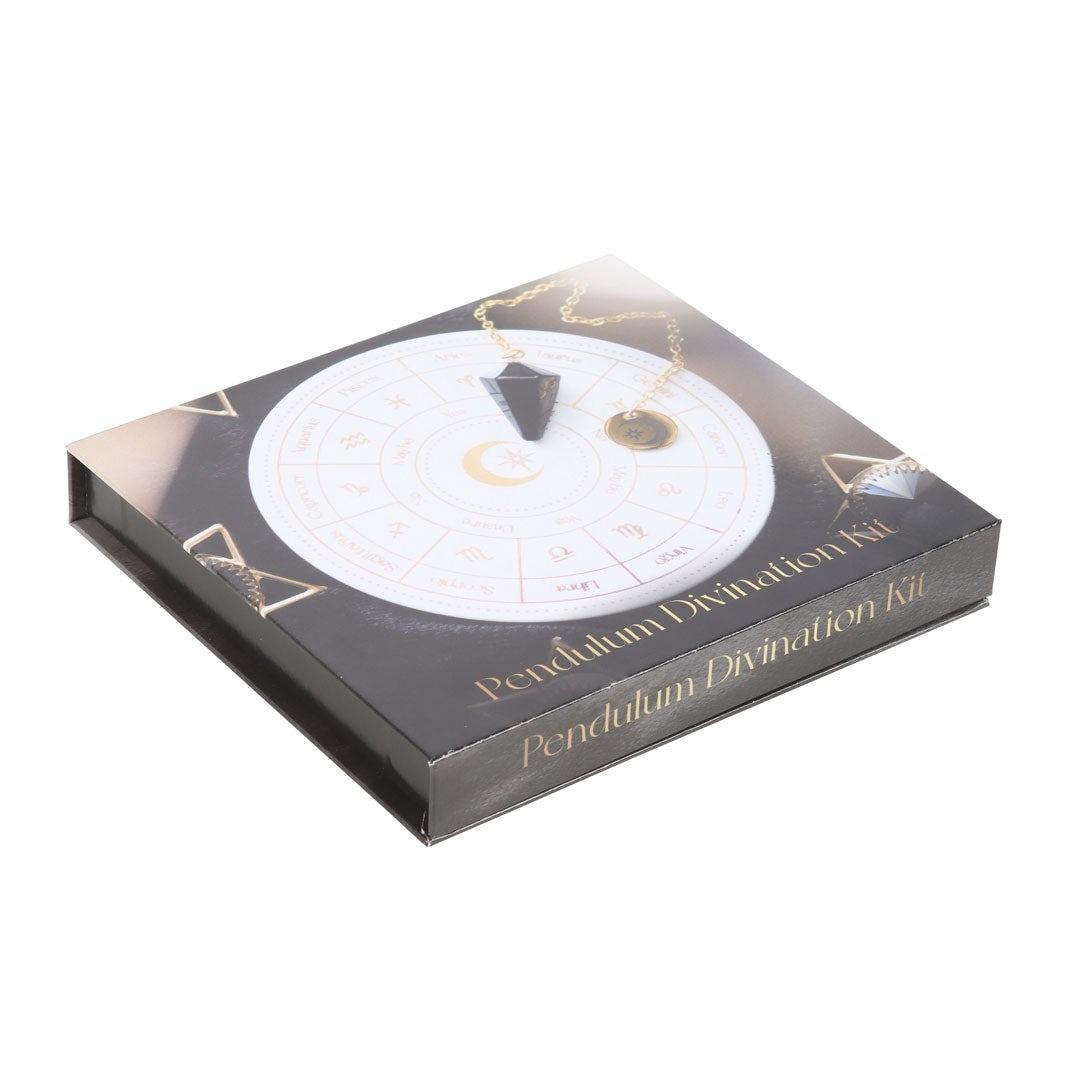 Kit de divination avec pendule de la roue d'astrologie avec lune