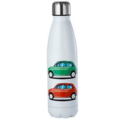 Gourde Isolée 500ml en Acier Inoxydable pour Boissons Chaudes ou Froides Fiat 500 - Voiture Rétro