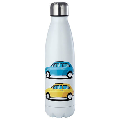 Gourde Isolée 500ml en Acier Inoxydable pour Boissons Chaudes ou Froides Fiat 500 - Voiture Rétro