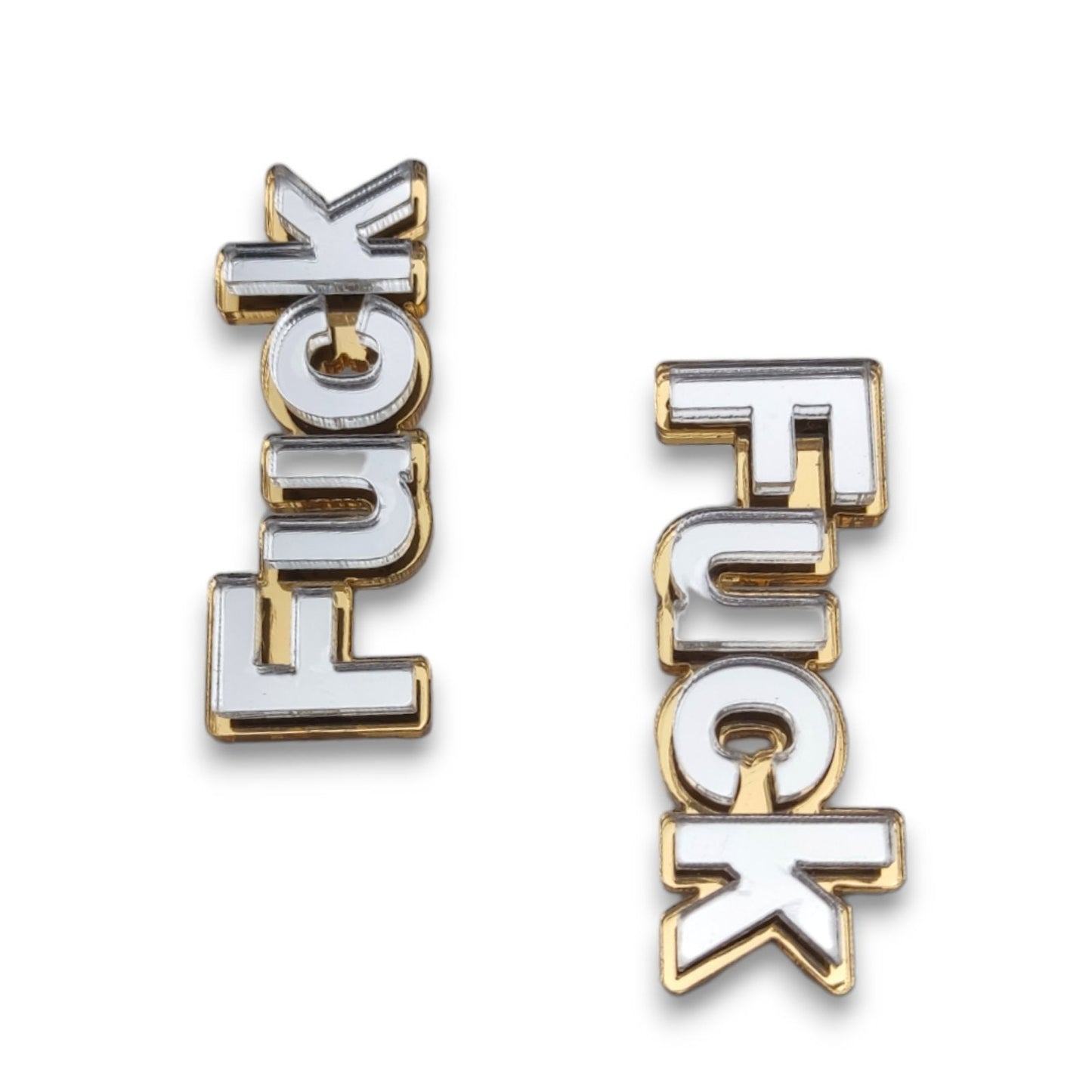 Ensemble de collier et boucle d'oreille fuck