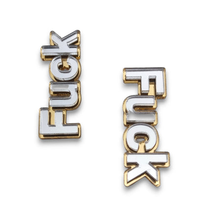 Boucle d'oreille fuck rock n roll