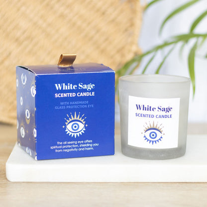 Bougie oeil de protection contre les ondes négatives purifie et apaise