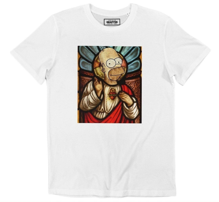 Tee shirt God Homer Simpson dieu de l'humour